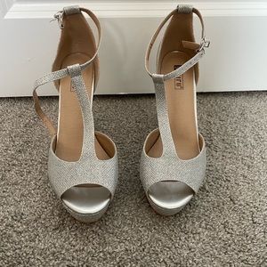 Silver Platform Heels